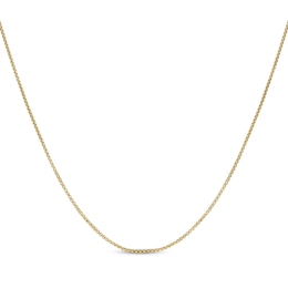 Round Box Chain Necklace 2mm Yellow Ion-Plated Solid Stainless Steel 22"