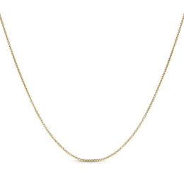 Round Box Chain Necklace 2mm Yellow Ion-Plated Solid Stainless Steel 30"