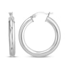Thumbnail Image 1 of Tube Hoop Earrings Sterling Silver 28mm