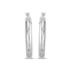 Thumbnail Image 2 of Tube Hoop Earrings Sterling Silver 28mm
