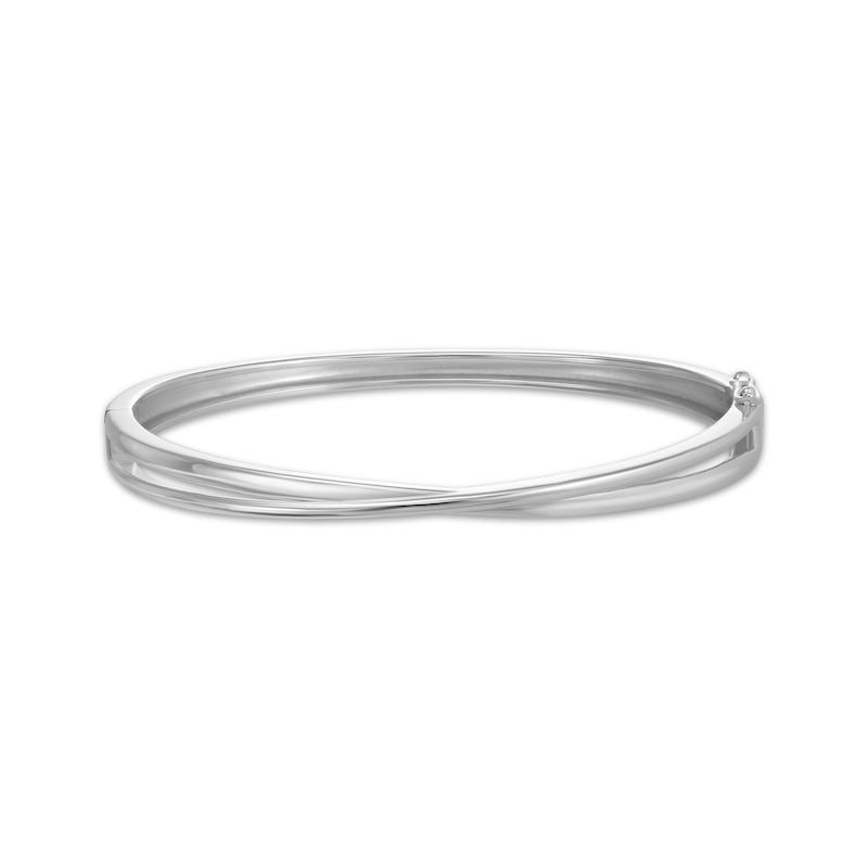 Main Image 1 of Crossover Bangle Bracelet Sterling Silver 7.5&quot;