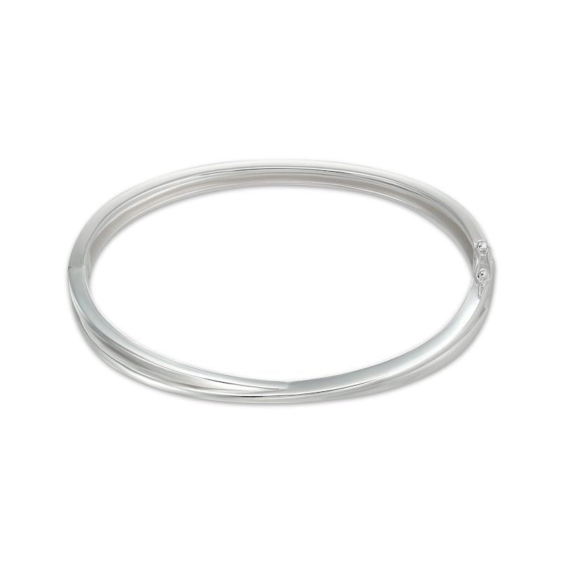 Main Image 2 of Crossover Bangle Bracelet Sterling Silver 7.5&quot;