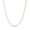 Thumbnail Image 1 of Figaro Chain Necklace 4mm Yellow Ion-Plated Solid Stainless Steel 30&quot;