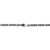 Thumbnail Image 3 of Figaro Chain Necklace 4mm Black Ion-Plated Solid Stainless Steel 20&quot;