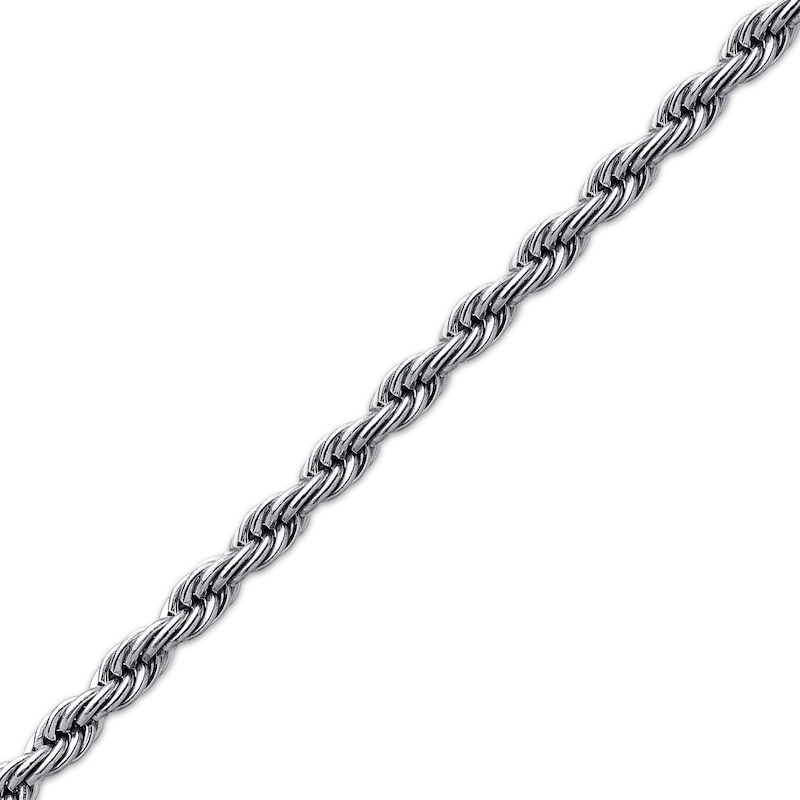 Main Image 2 of Rope Chain Necklace 4mm Solid Stainless Steel 20&quot;