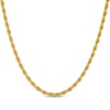 Thumbnail Image 1 of Rope Chain Necklace 4mm Yellow Ion-Plated Solid Stainless Steel 18&quot;