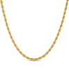 Thumbnail Image 1 of Rope Chain Necklace 4mm Yellow Ion-Plated Solid Stainless Steel 30&quot;