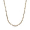 Thumbnail Image 1 of Curb Chain Necklace 8mm Solid Stainless Steel & Yellow Ion Plating 18&quot;