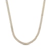 Thumbnail Image 1 of Curb Chain Necklace 8mm Solid Stainless Steel & Yellow Ion Plating 20&quot;