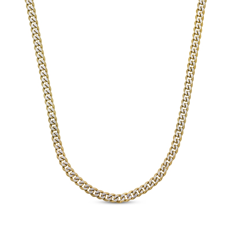 Main Image 1 of Curb Chain Necklace 8mm Solid Stainless Steel & Yellow Ion Plating 24&quot;