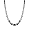 Thumbnail Image 1 of Curb Chain Necklace 8mm Solid Stainless Steel & Black Ion Plating 22&quot;