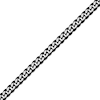Thumbnail Image 2 of Curb Chain Necklace 8mm Solid Stainless Steel & Black Ion Plating 22&quot;