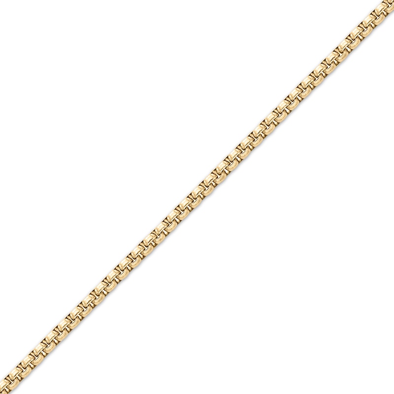 Main Image 2 of Round Box Chain Necklace 3.5mm Yellow Ion-Plated Solid Stainless Steel 30&quot;
