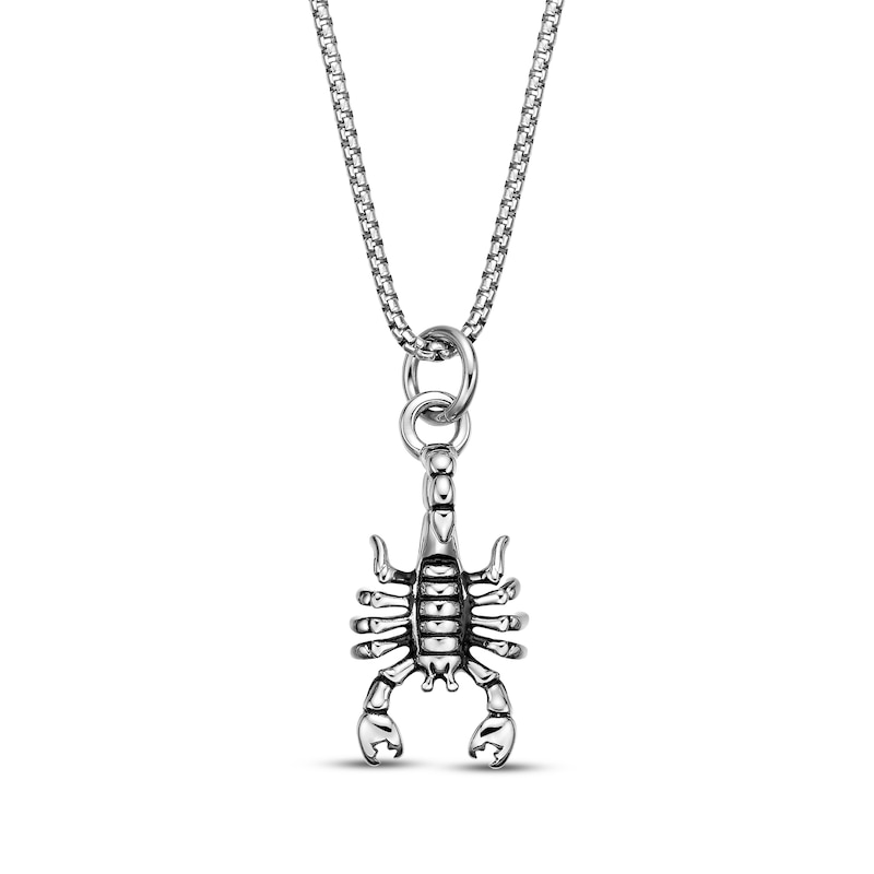 Main Image 1 of Men's Scorpion Necklace Stainless Steel 24&quot;