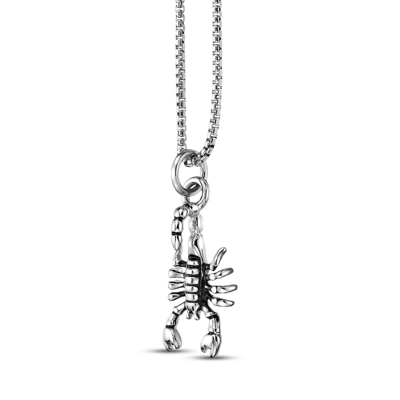 Main Image 2 of Men's Scorpion Necklace Stainless Steel 24&quot;