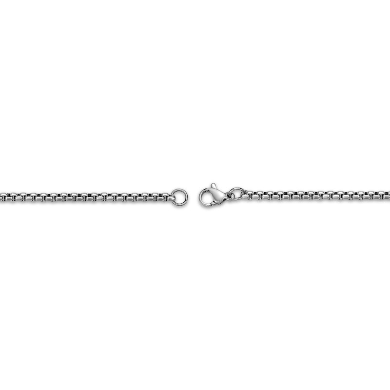 Main Image 4 of Men's Ornate Dog Tag Necklace Stainless Steel 24&quot;