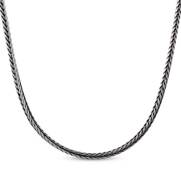 Antique Finish Snake Chain Necklace 3.5mm Solid Stainless Steel 24"
