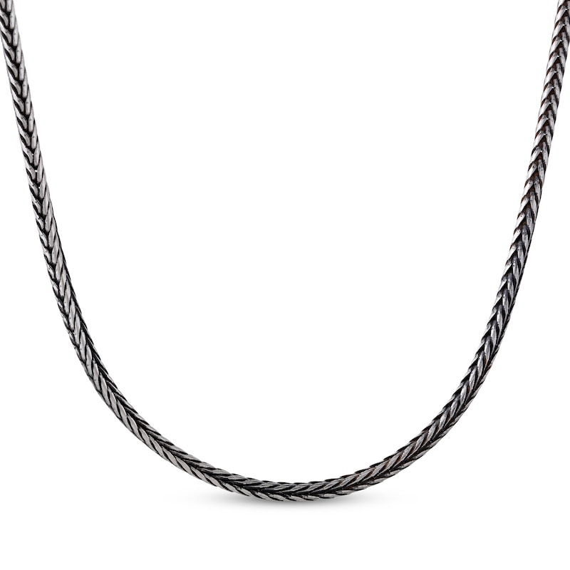 Main Image 1 of Antique Finish Snake Chain Necklace 3.5mm Solid Stainless Steel 24&quot;