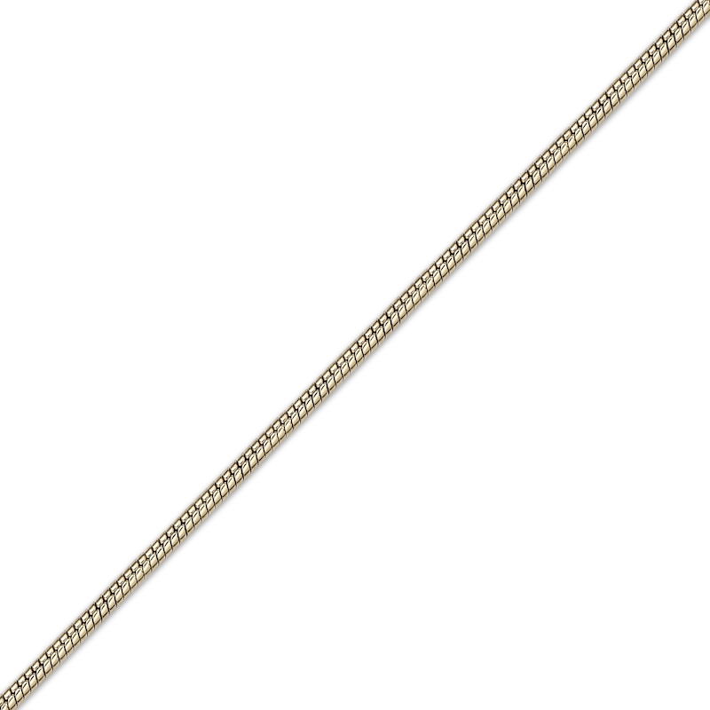 Main Image 2 of Snake Chain Necklace 3mm Yellow Ion-Plated Solid Stainless Steel 24&quot;