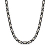 Thumbnail Image 1 of Link Chain Necklace 6mm Solid Stainless Steel with Black & Yellow Ion Plating 22&quot;