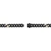 Thumbnail Image 3 of Matte Cuban Chain Necklace 12mm Black & Yellow Ion-Plated Solid Stainless Steel 24&quot;