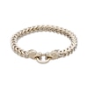 Thumbnail Image 1 of Men's Dragon Head Wheat Chain Bracelet Yellow Ion-Plated Stainless Steel 8.5&quot;