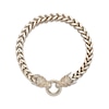 Thumbnail Image 2 of Men's Dragon Head Wheat Chain Bracelet Yellow Ion-Plated Stainless Steel 8.5&quot;