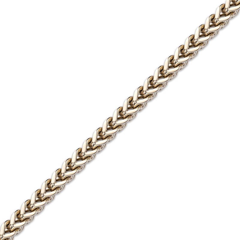 Main Image 3 of Men's Dragon Head Wheat Chain Bracelet Yellow Ion-Plated Stainless Steel 8.5&quot;