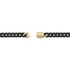 Thumbnail Image 4 of Matte Cuban Chain & Mariner Link Station Bracelet 8mm Black & Yellow Ion-Plated Solid Stainless Steel 8.5&quot;