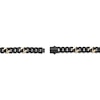 Thumbnail Image 4 of Matte Cuban Chain Bracelet 8.5mm Black & Yellow Ion-Plated Solid Stainless Steel 8.5&quot;