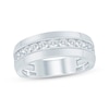 Thumbnail Image 1 of Now + Forever Men's Round-Cut Diamond Wedding Band 1 ct tw 10K White Gold