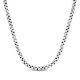 Matte Box Chain Necklace 5mm Solid Stainless Steel 20"