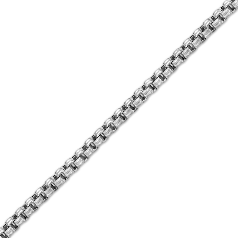 Main Image 2 of Matte Box Chain Necklace 5mm Solid Stainless Steel 20&quot;