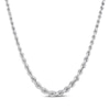 Thumbnail Image 1 of Graduated Rope Chain Necklace Semi-Solid Sterling Silver 18&quot;