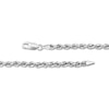 Thumbnail Image 4 of Graduated Rope Chain Necklace Semi-Solid Sterling Silver 18&quot;