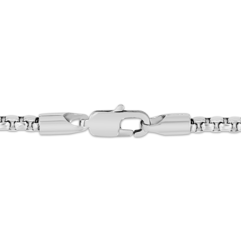 Main Image 3 of Men's Dollar Sign Necklace 1/3 ct tw Stainless Steel 24&quot;