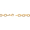 Thumbnail Image 3 of Diamond-Cut Oval Link Bracelet Hollow 14K Yellow Gold 7.5&quot;