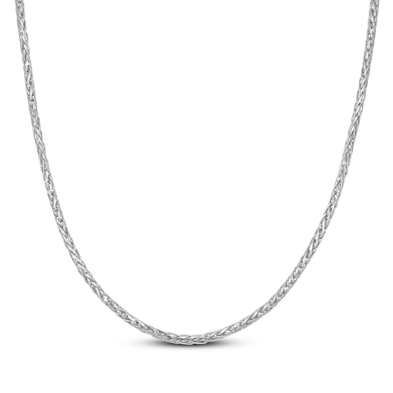 Wheat Chain Necklace 2.5mm Solid Sterling Silver 18"