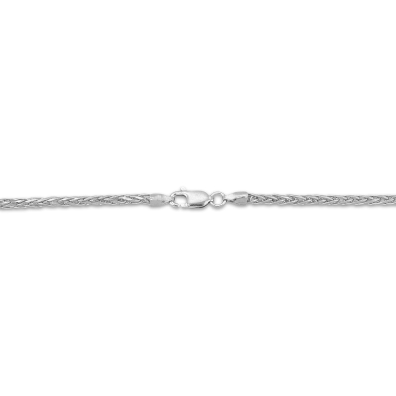 Main Image 3 of Wheat Chain Necklace 2.5mm Solid Sterling Silver 18&quot;