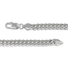 Thumbnail Image 3 of Cuban Curb Chain Necklace 3.5mm Solid Sterling Silver 22&quot;