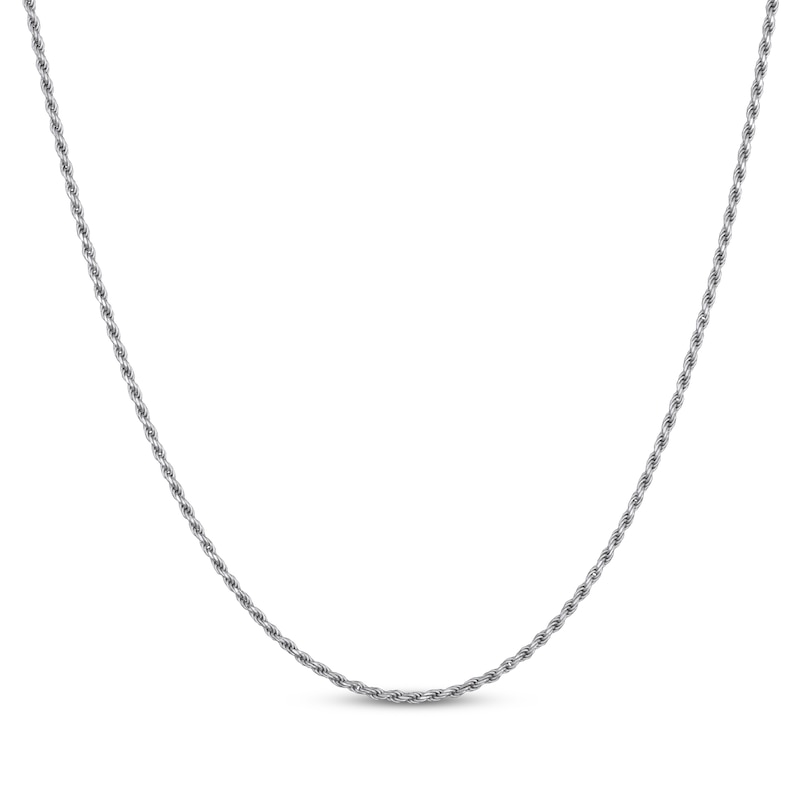 Main Image 1 of Rope Chain Necklace 1.4mm Solid Sterling Silver 20&quot;