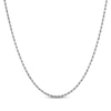 Thumbnail Image 1 of Rope Chain Necklace 1.8mm Solid Sterling Silver 22&quot;