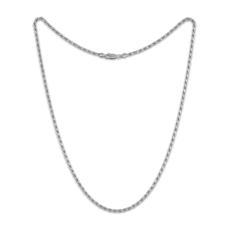Main Image 2 of Rope Chain Necklace 1.8mm Solid Sterling Silver 22&quot;