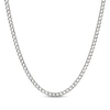 Thumbnail Image 1 of Diamond-Cut Curb Chain Necklace 3.6mm Solid Sterling Silver 20&quot;
