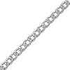 Thumbnail Image 3 of Diamond-Cut Curb Chain Necklace 3.6mm Solid Sterling Silver 20&quot;