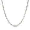 Thumbnail Image 1 of Diamond-Cut Curb Chain Necklace 3.6mm Solid Sterling Silver 18&quot;
