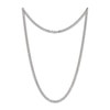 Thumbnail Image 2 of Diamond-Cut Curb Chain Necklace 3.6mm Solid Sterling Silver 18&quot;