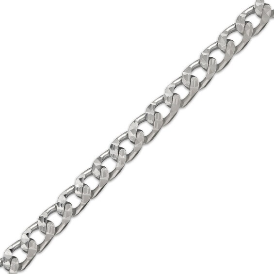 Solid Matt Sterling Silver Diamond Cut Scissors On 18 Inch Chain Necklace