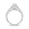 Thumbnail Image 2 of Now + Forever Oval-Cut Diamond Halo Engagement Ring 1 ct tw 14K White Gold
