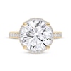 Thumbnail Image 3 of Lab-Grown Diamonds Round-Cut Halo Engagement Ring 4-1/2 ct tw 14K Yellow Gold